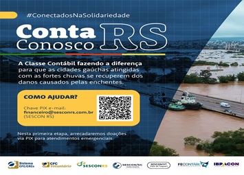 Conta Conosco RS: campanha da classe contábil em prol do Rio Grande do Sul